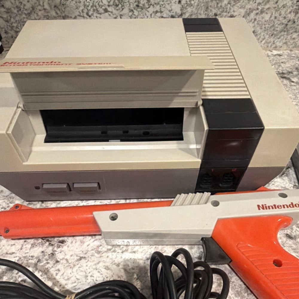 NES Complete Bundle Including Console, Cords, Controllers, and 3 Games