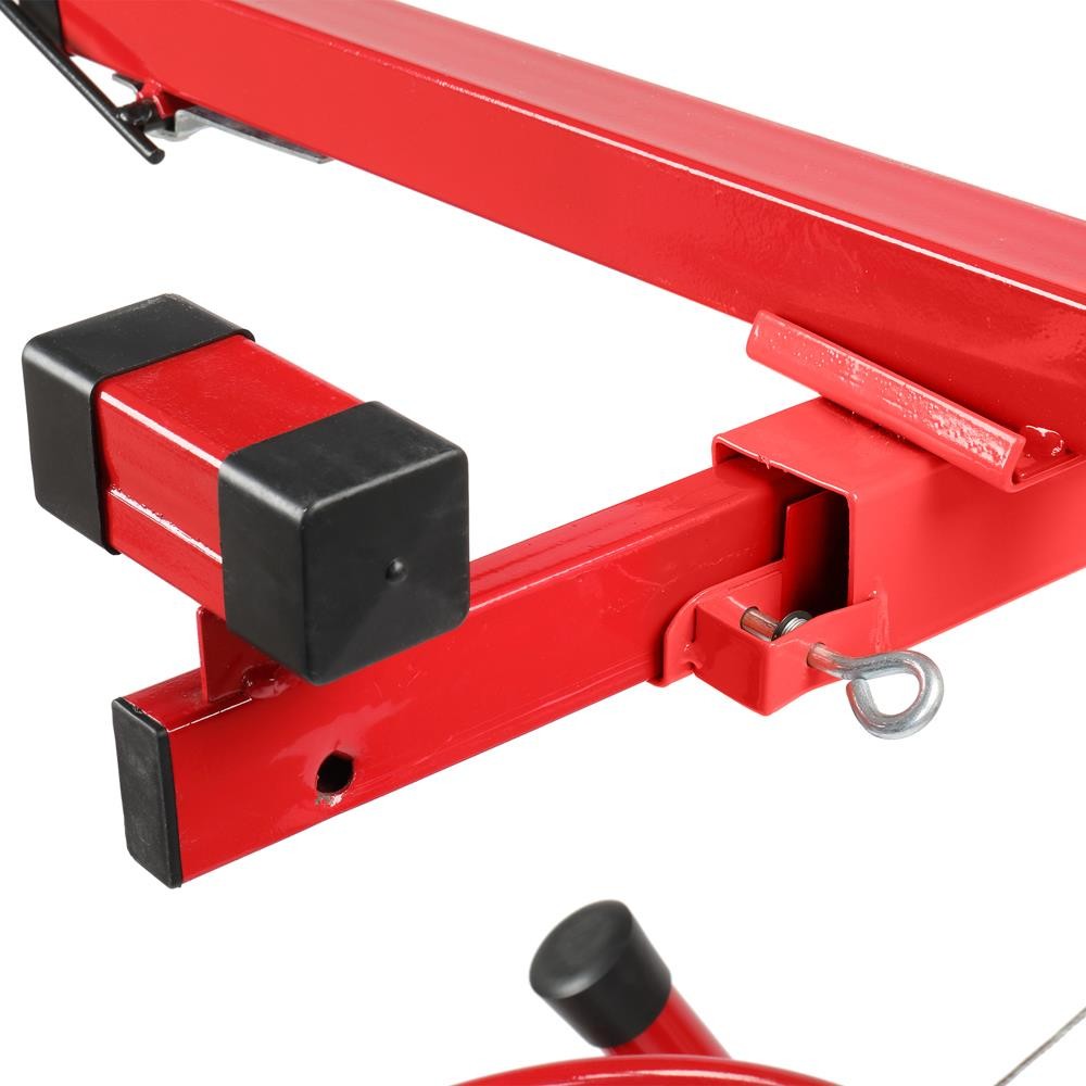 16FT Drywall Panel Hoist Dry Wall Rolling Caster Lifter Construction Tool Red