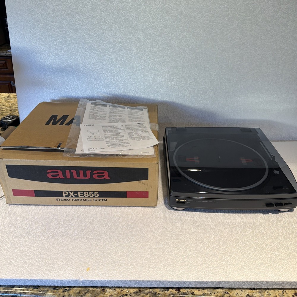 Aiwa PX-E855 Stereo Turntable  System -Manual