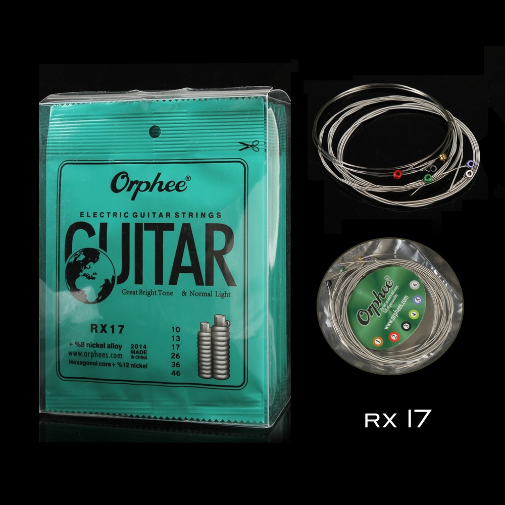 10X Orphee RX17 Guitar Strings Electric Guitar Strings 6 String Set Thin 10-46
