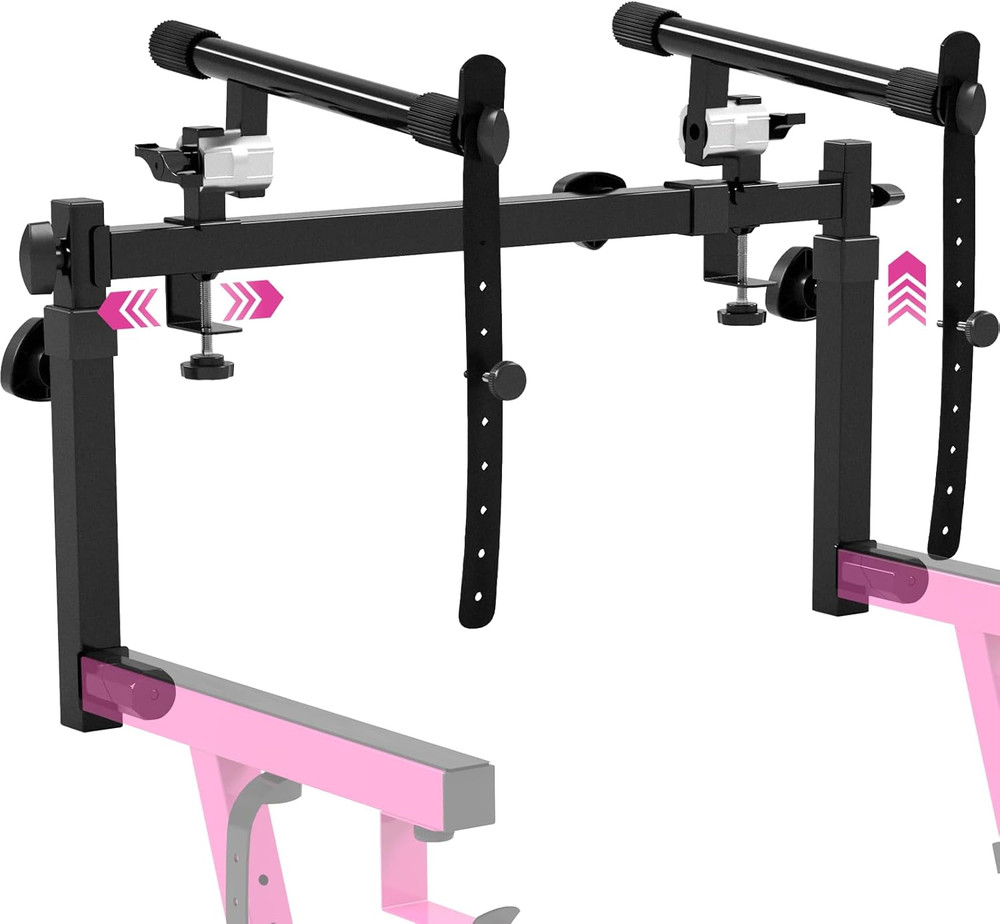 Adjustable 2-Tier Keyboard Stand Attachment for 54-88 Key Digital Pianos