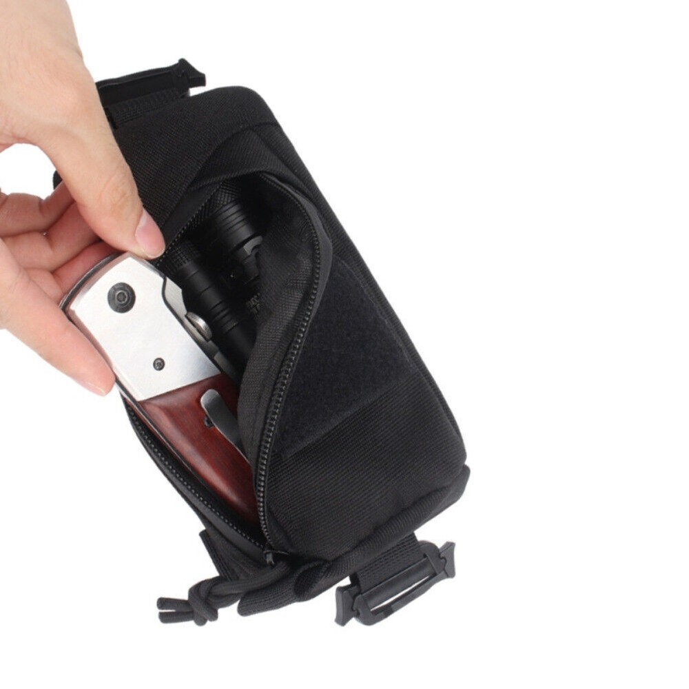 Tactical Molle Accessory Pouch Backpack Shoulder Strap Bag Tape Additional Bag