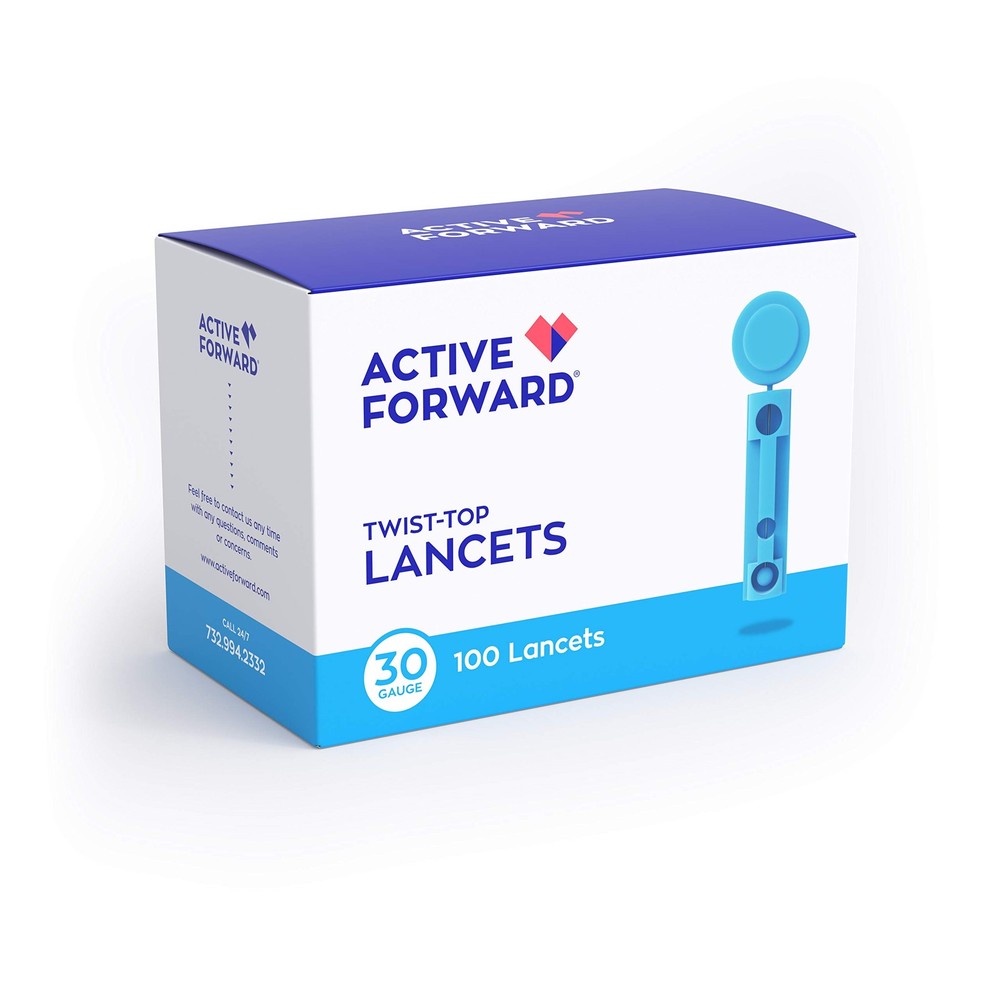 Microlet Lancing Device + 100 Active Forward 30g Lancets 101 Piece Set