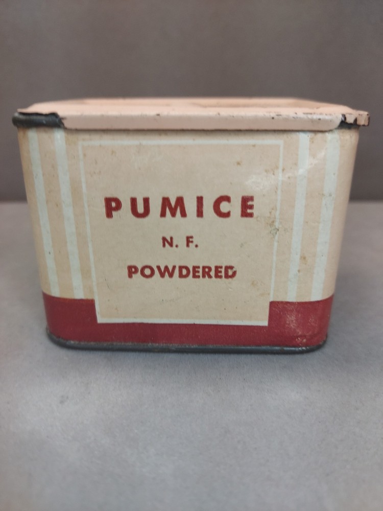 Vintage Tin Purepac 2oz Tin Powered Pumice