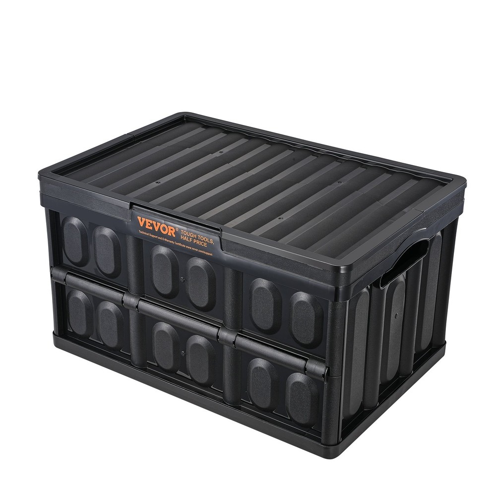 [New]Collapsible Storage Bins with Lids, 45L 3 Packs, Folding Plastic Stackable
