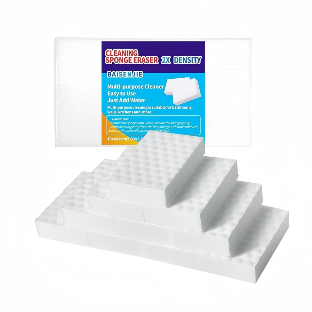 Magic Sponges Eraser,10 Pack Melamine Sponge in Bulk,2X Density,Long Lasting,...