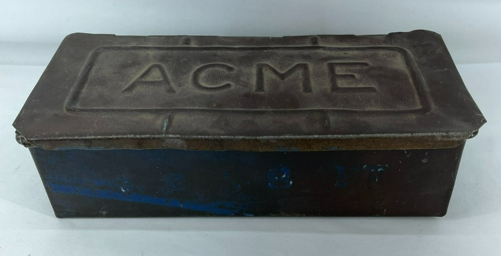 Vintage ACME Tractor Toolbox 5"x11"x3"