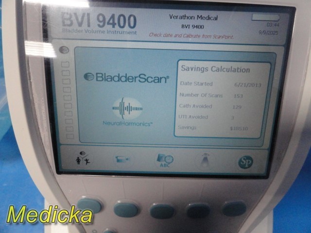 Verathon BVI9400 Ref 0570-0190 Bladder Scanner Console ONLY ~ 38394