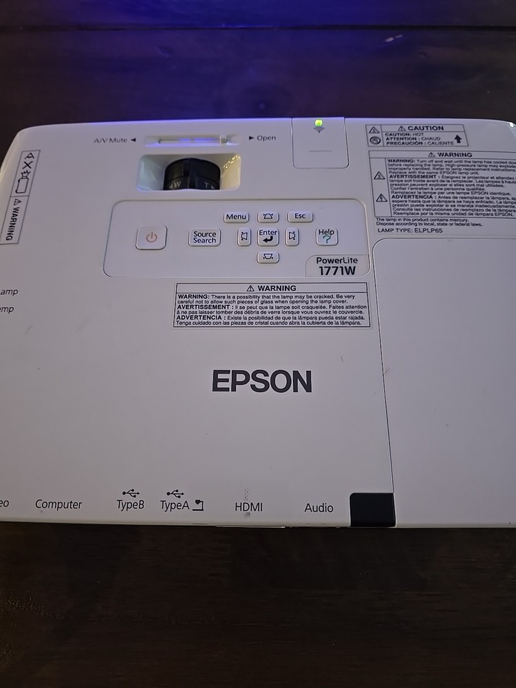 Epson PowerLite 1771W LCD Projector H477A