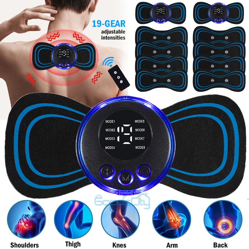 Portable EMS Mini Electric Neck Back Massager Cervical Massage Patch Stimulator