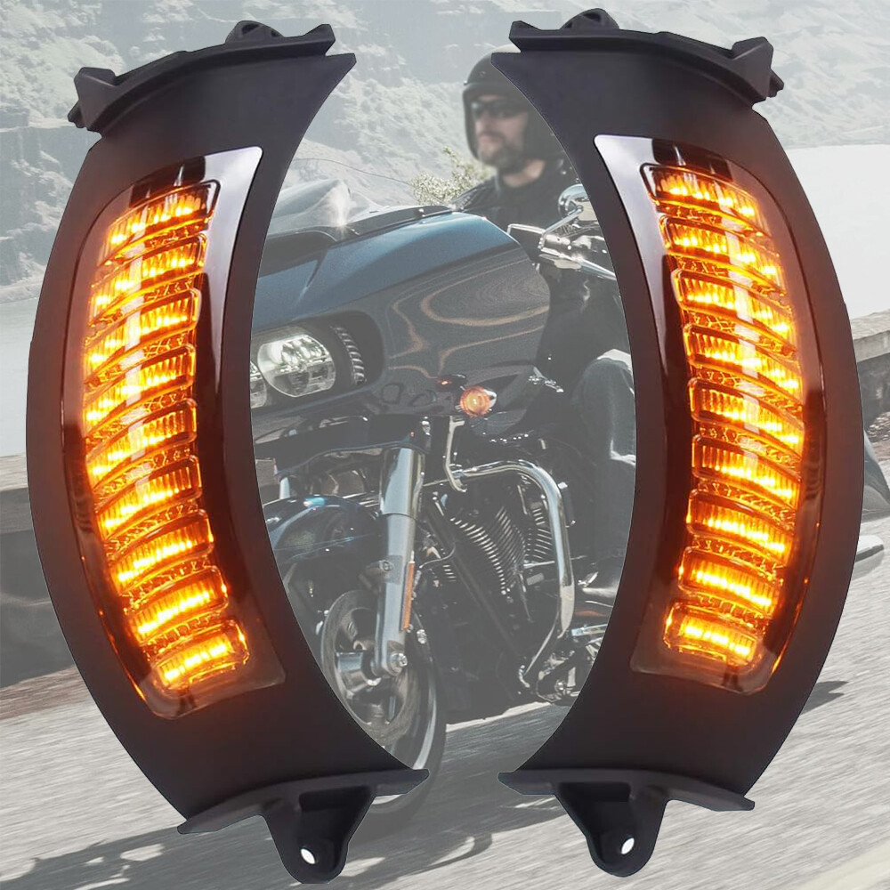 LED DRL Headlight Hi/Lo / Vent Turn Signal For Harley Road Glide FLTR 2015-2024