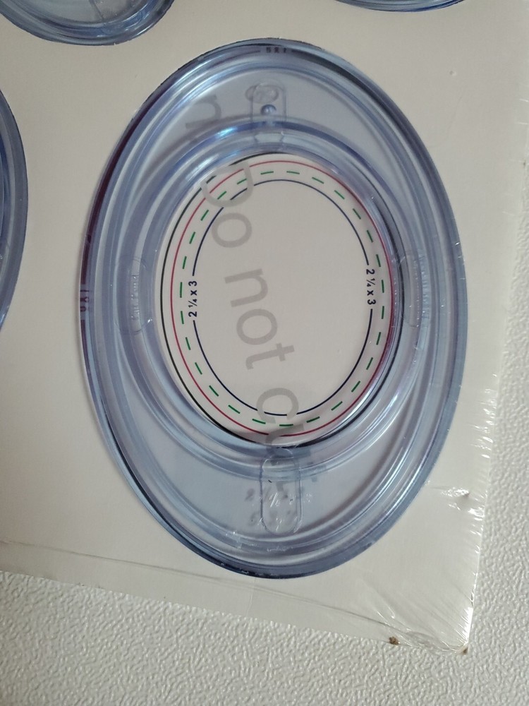 Creative Memories Custom Cutting System 4 Oval Patterns & Sizing Template NIP