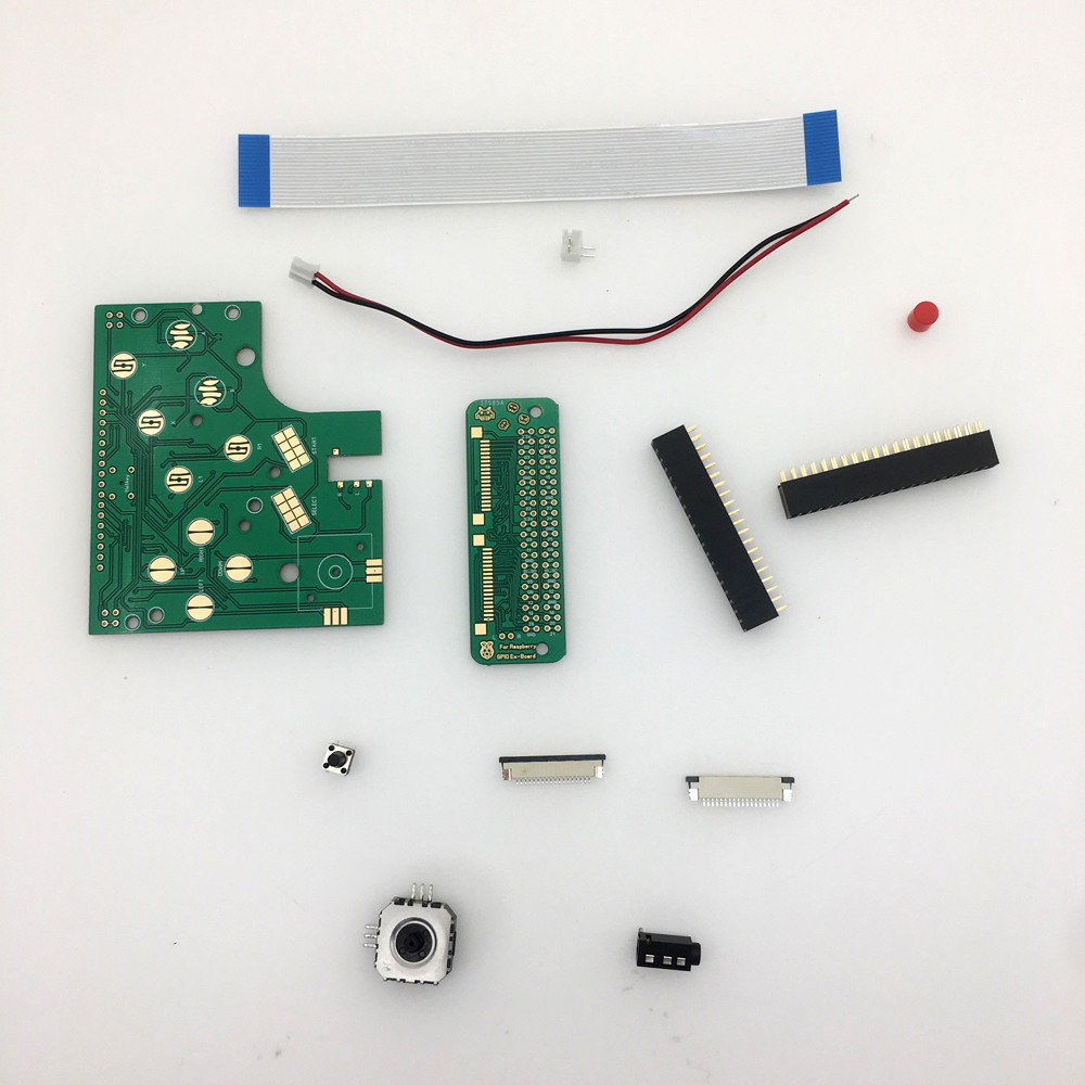 For Game Boy Zero DMG-01 Buttons PCB Board&Switch&Connector Kit For Raspberry Pi