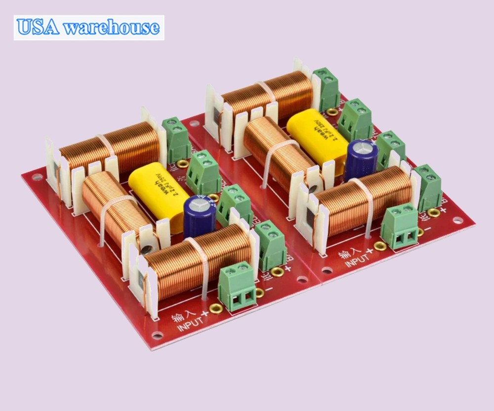 2Pcs 3 Ways Speaker Crossover Speakers Audio 4 Ways Filter Frequency Divider