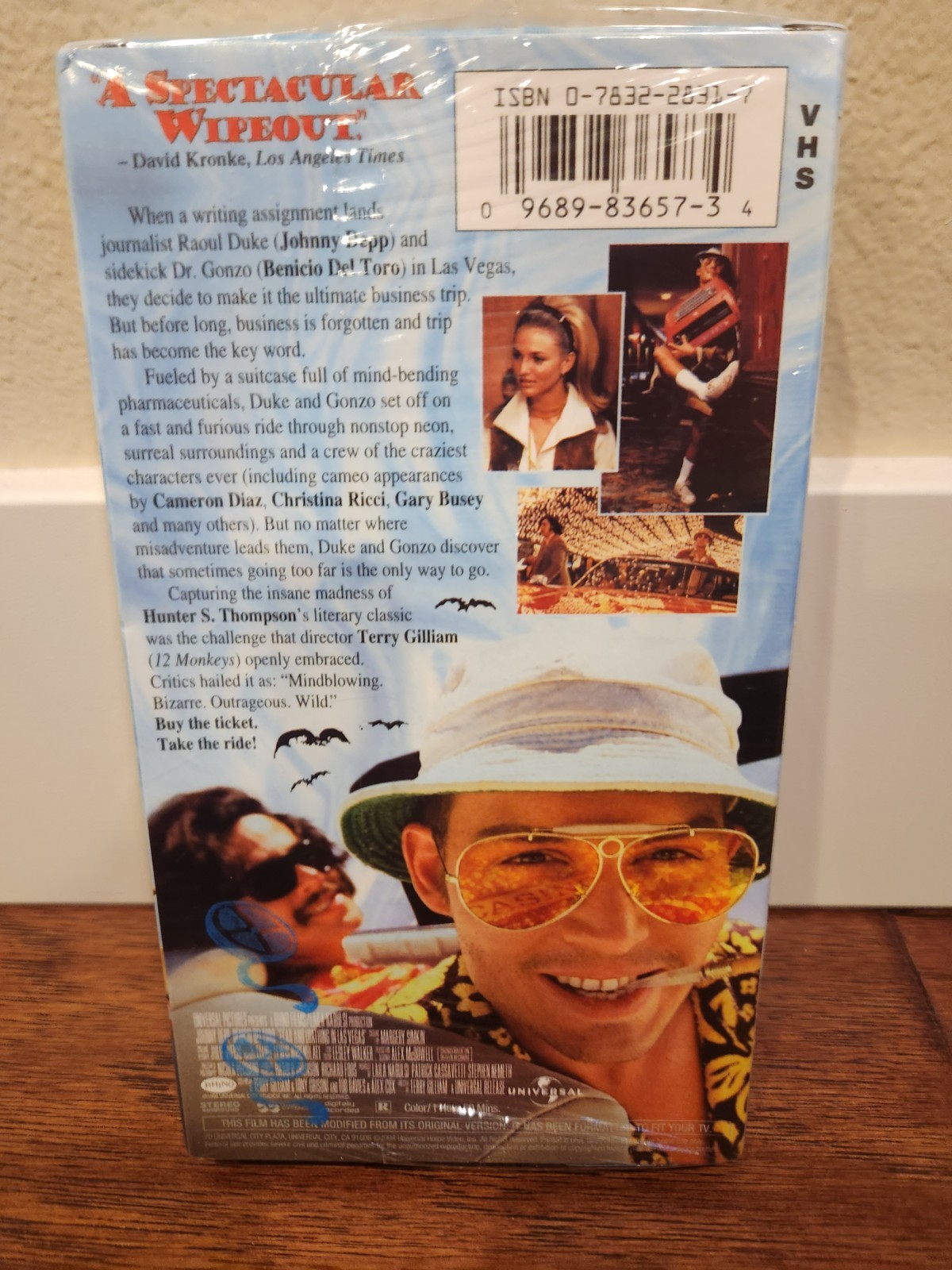 Fear and Loathing in Las Vegas VHS 1998 Terry Gilliam Johnny Depp Brand New Read