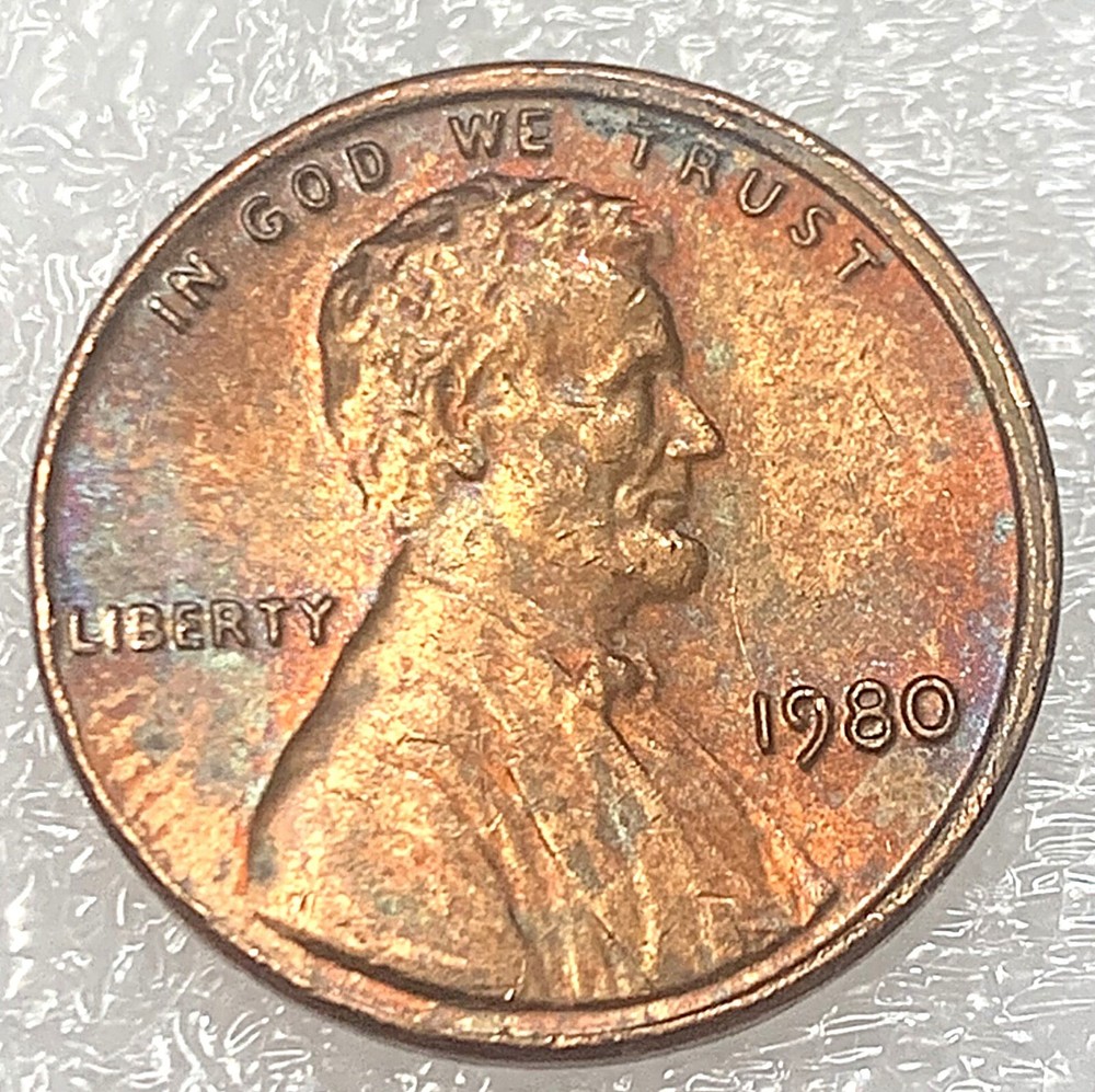 ERROR 1980 P Lincoln Memorial - Rim Error - Toned