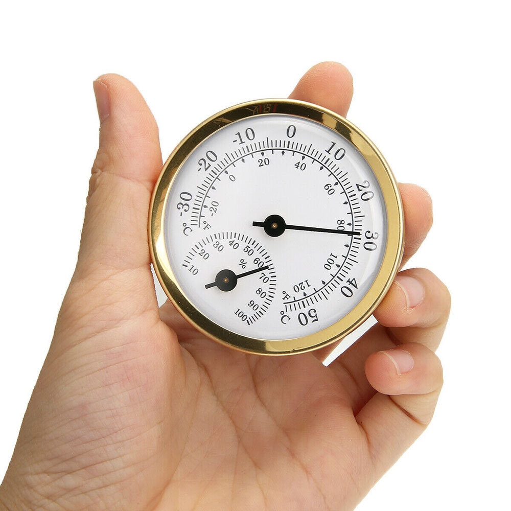 Mini Analog Thermometer Hygrometer Humidity Meter room Indoor Temperature.