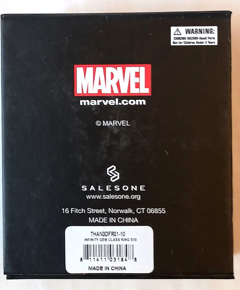 Marvel Avengers Infinity Gauntlet Stones Class Ring Size 9 New NOS 2019 Box