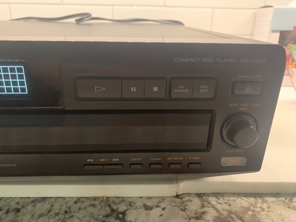 Sony CDP-CE415 Storage CD Control 5 Disc Changer Player W/remote & Cords In Box