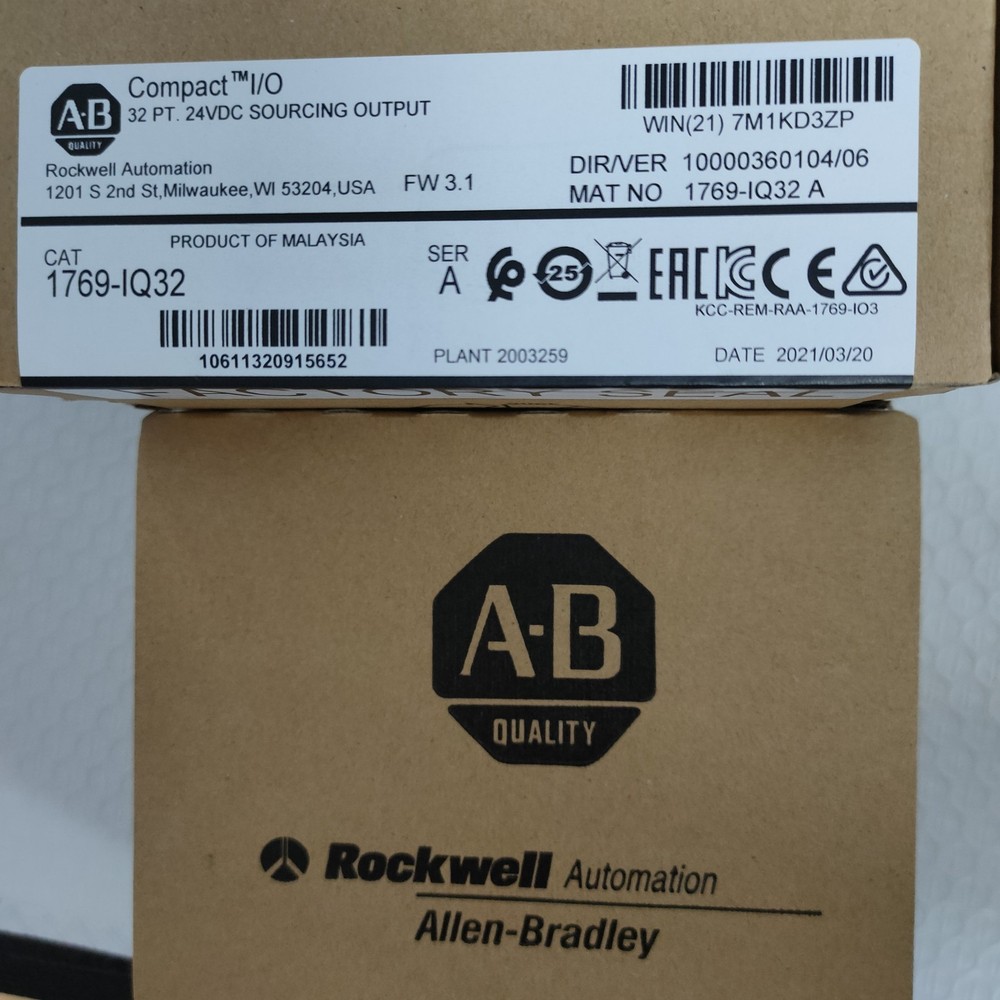 AB 1769-IQ32 SER A CompactLogix 24VDC Input Module New Factory Sealed