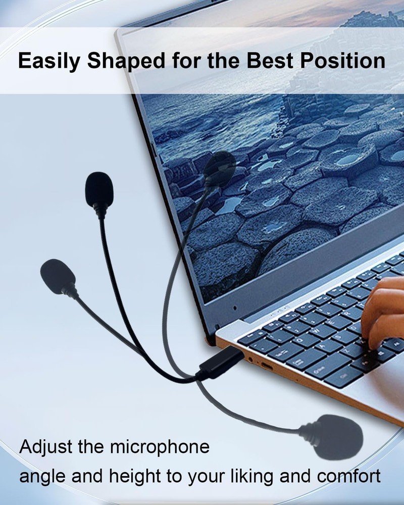 Compact Plug & Play USB Microphone - Crystal Clear Sound for Content Creation