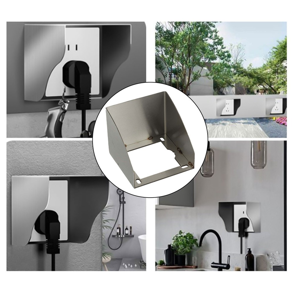 Stainless Steel Outdoor Socket Protector Designed to Keep Sockets Dry and Safe