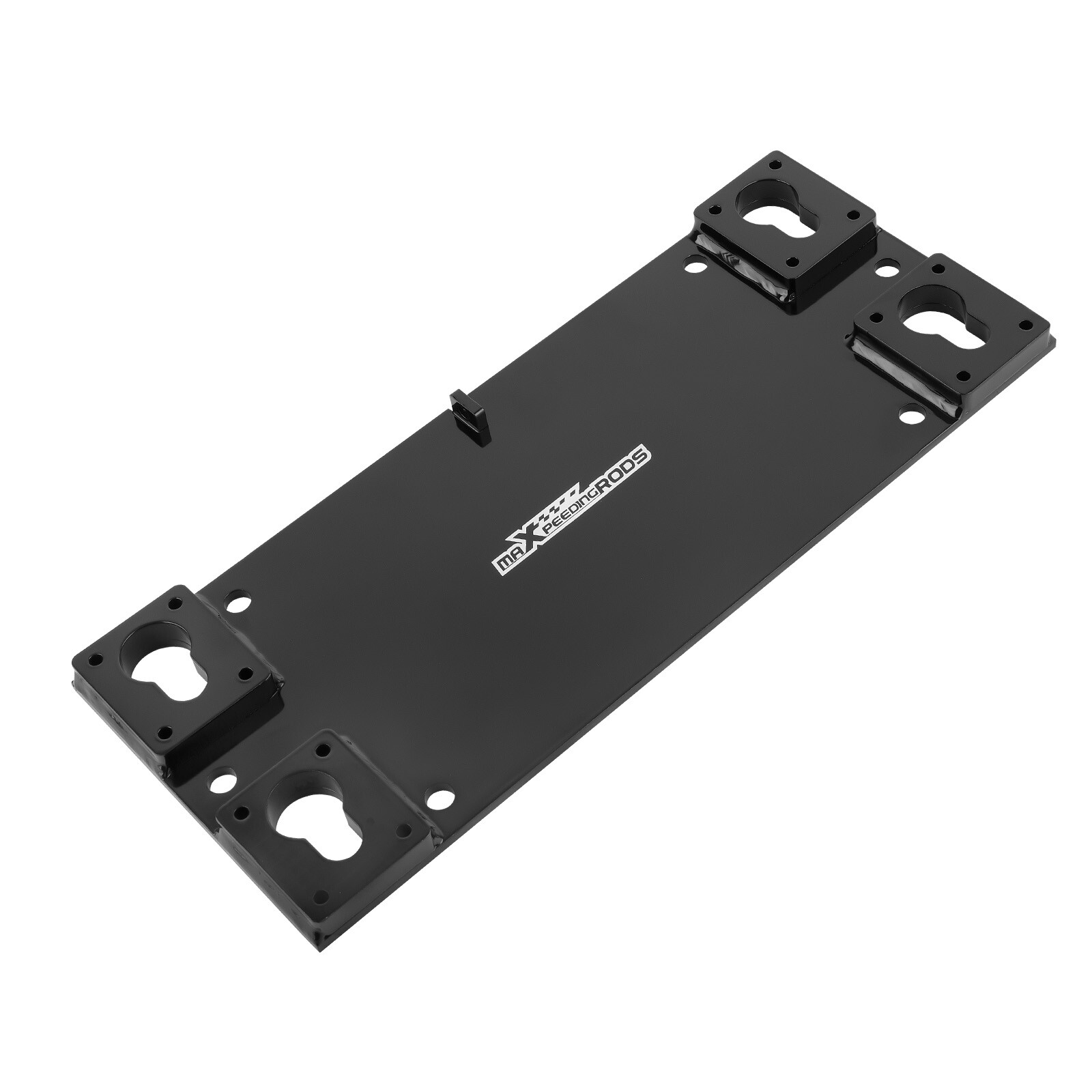 Winch Mount Plate Kit For Trailer Floor For 10k Pounds Satin Black Powder Coated