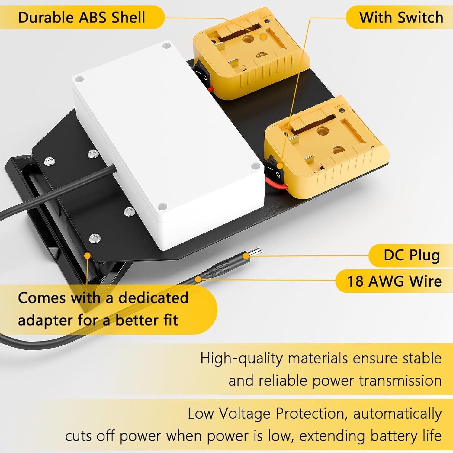 Starlink Mini Battery Adapter for Dewalt Battery, Starlink Mini Battery Pack