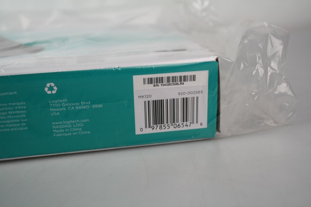 Logitech MK120 (920-002565) Wired Keyboard and Mouse Combo Sealed