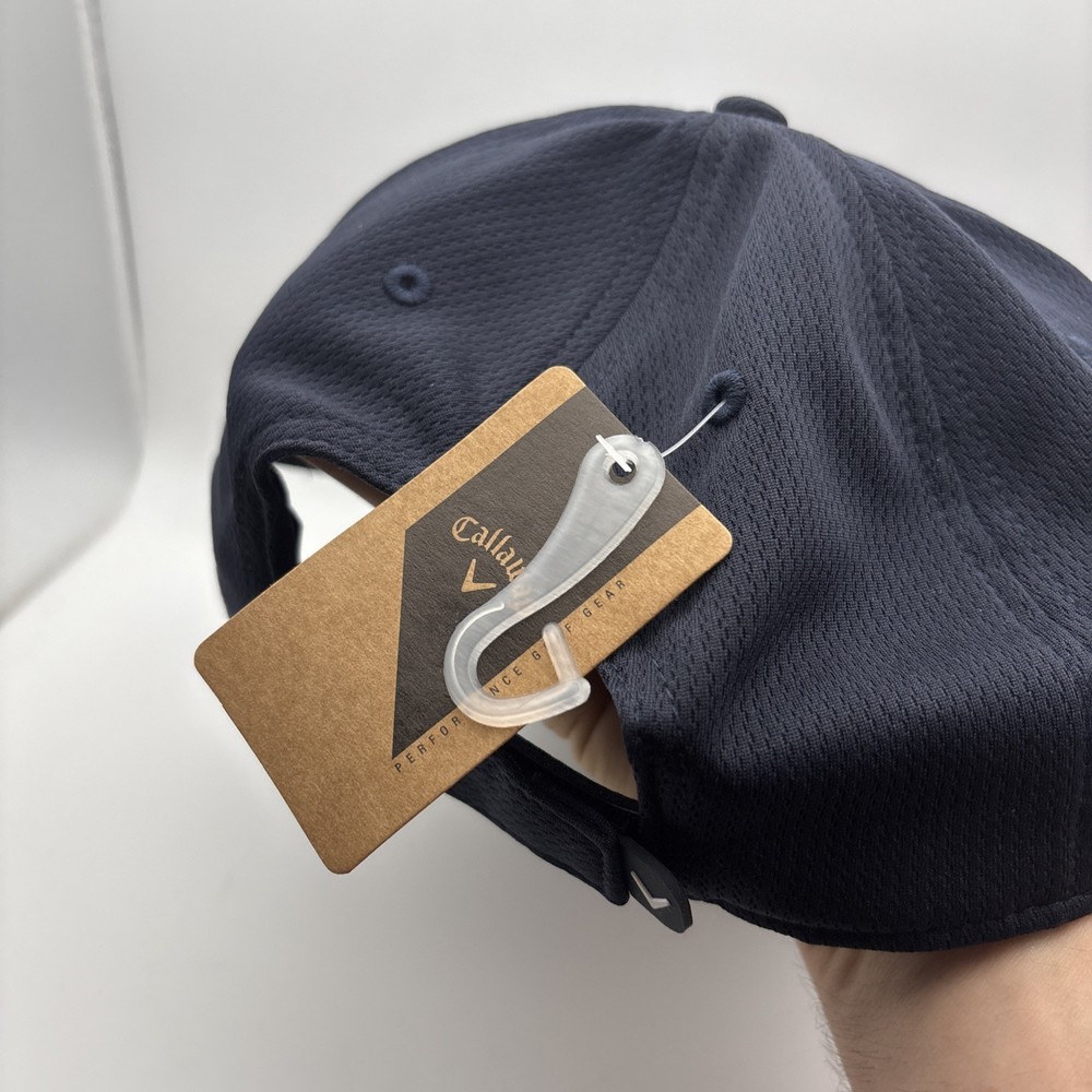 Callaway Golf Hat Navy Blue One Size Adjustable StrapBack Outdoor 100% Polyester
