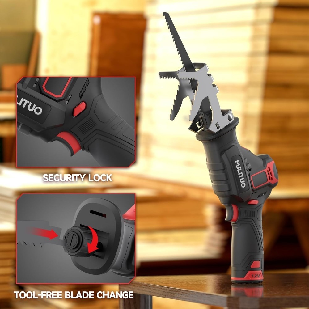 High-Performance Cordless Saw - Lightweight, Fast Charge & Vibration Control