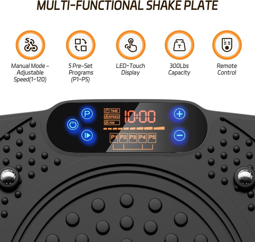 Exercise Machine: Vibrating Plates for Weight Loss and Lymphatic Drainage, Wh...