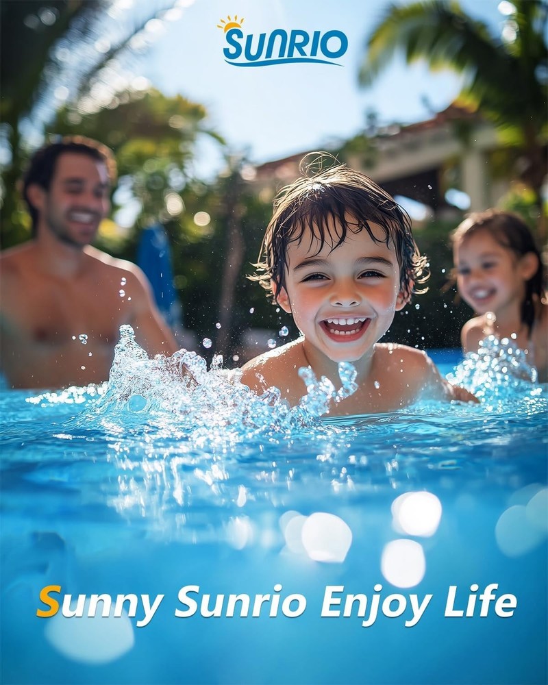 UV-Resistant 8'3" x 5' Rectangular Pool - Easy Setup for Outdoor Enjoyment