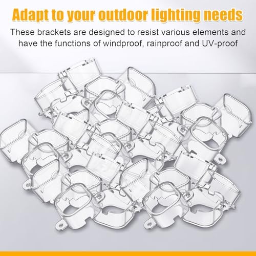 Pcs Mount Compatible with Pro Permanent Outdoor Lights Brackets with 240 Clear