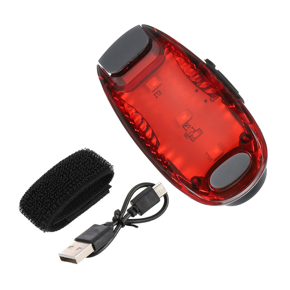 1 Pcs LED Strobe Light for Running with USB Cable, Red
