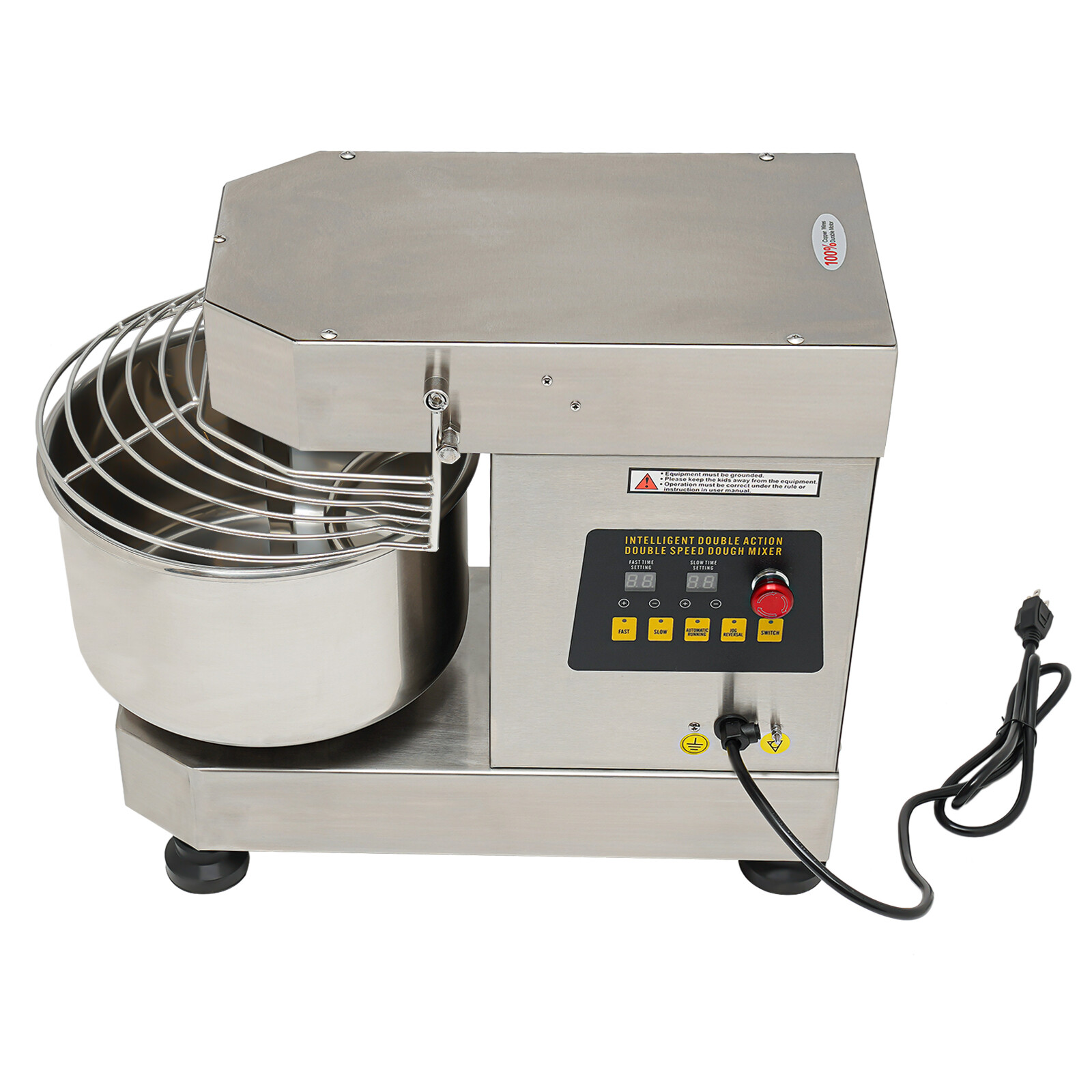 Pizza Dough Mixer Commercial Spiral Dough Mixer Machine Food Mixer Bakery 750w