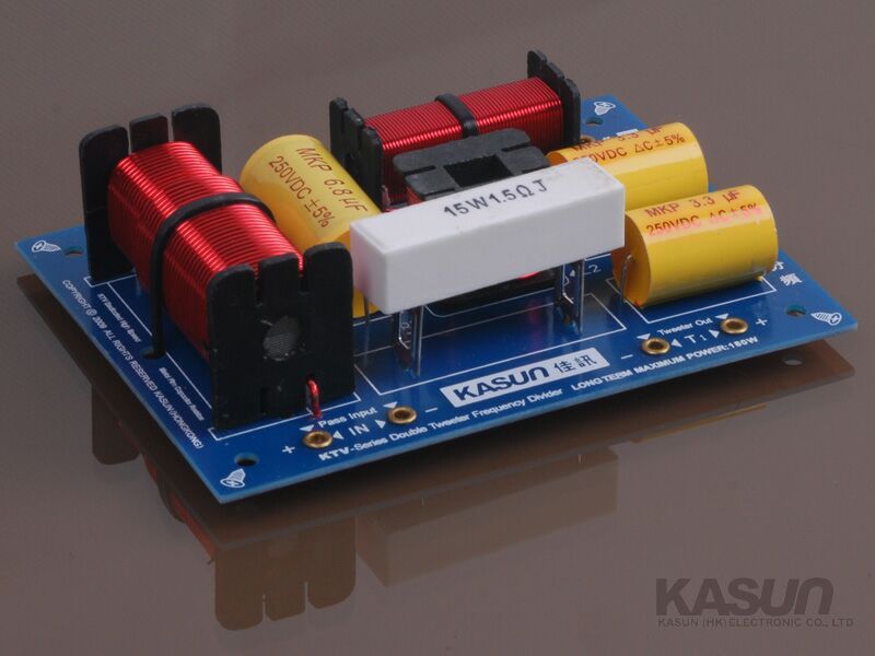 1pcs 200W Double Treble Speaker Frequency Divider Audio Crossover Filter KTV-230