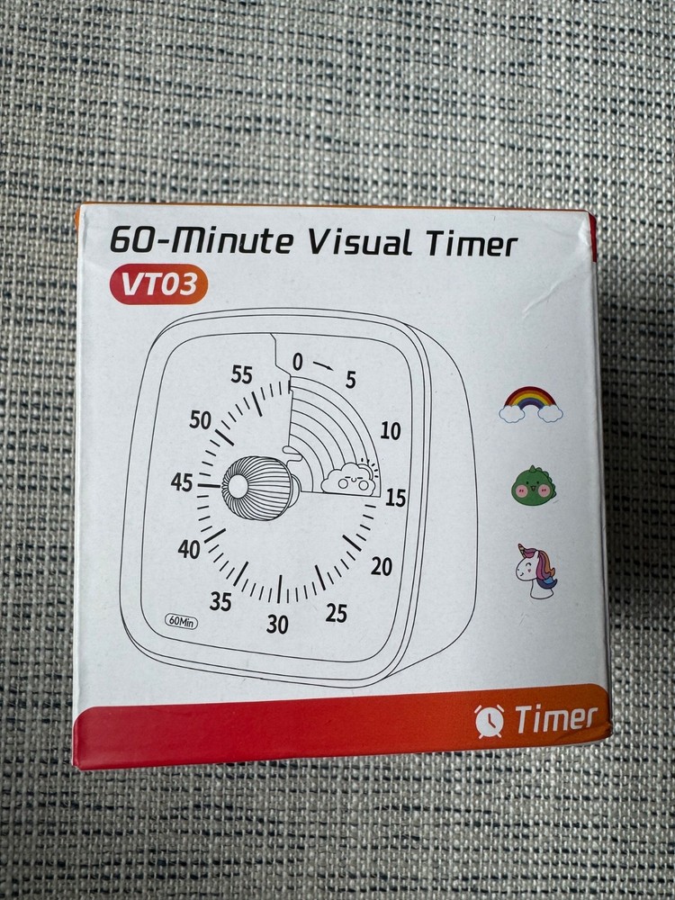 Visual Timer w/ Night Light, 60 Min Unicorn Countdown Timer Kids/Adults countdow