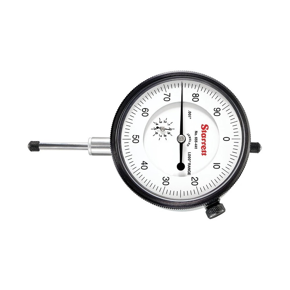 Starrett 655-441J Dial Indicator 0-1.000" Range, 0-100