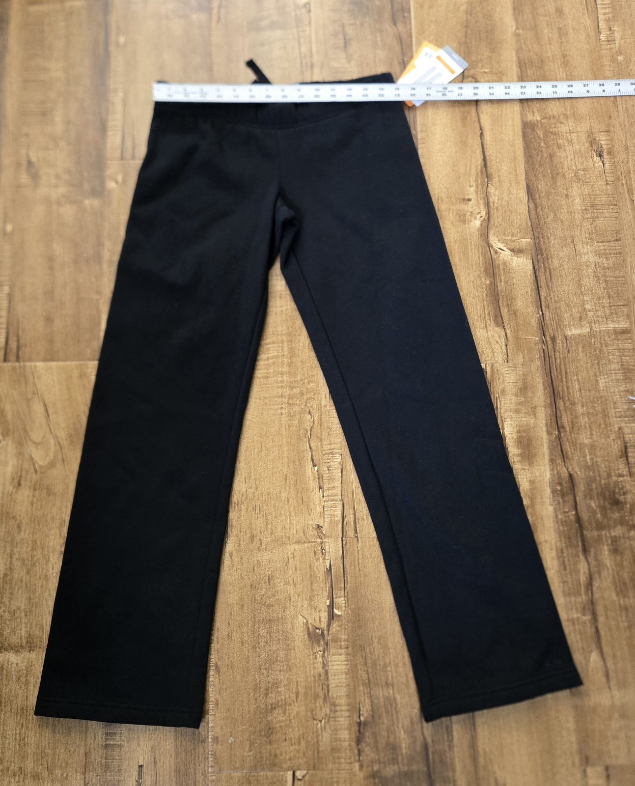 NWT C9 Champion Semi Fitted Sweatpants Women XS Black Low Rise Fleece Straight