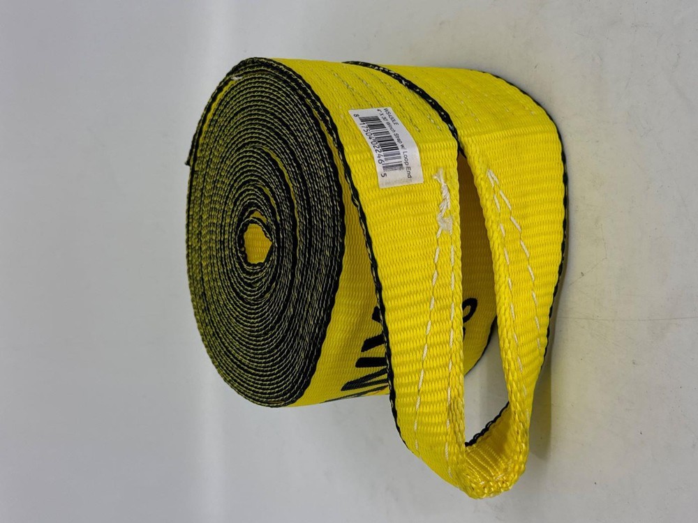 4"X30' Winch Strap with Loop End 2 Pack