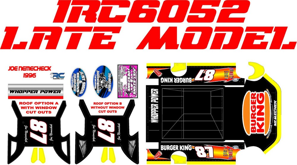 1RC LATE MODEL 1RC6052  WRAP JOE NEMECHECK 1996