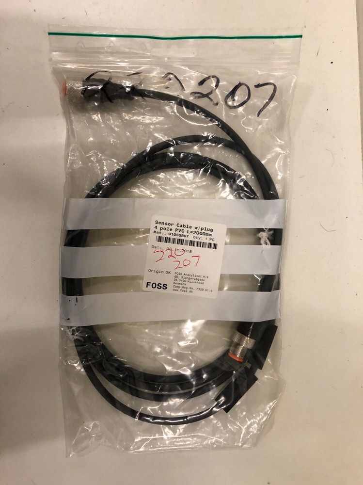 Foss Sensor Cable w/ plug 4 pole PVC L-2000 mm