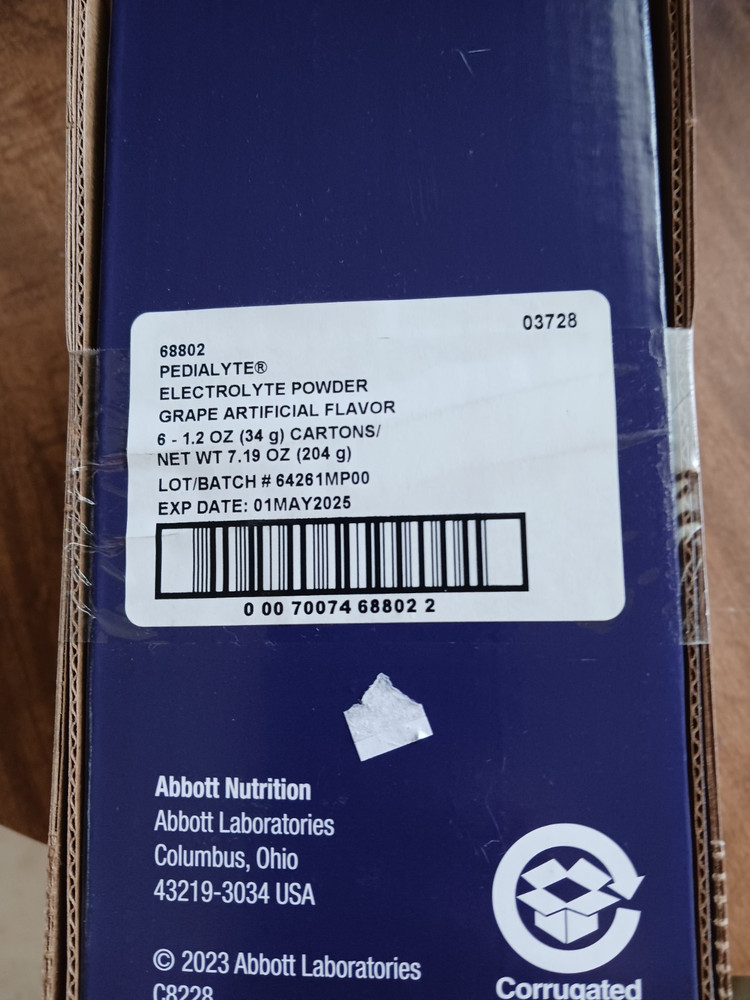 Pedialyte Electrolyte Powder Packets Grape 24 Packets(5/25)