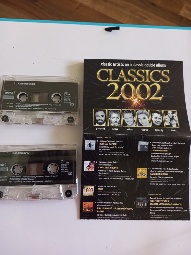 Classics 2002 - Double Cassette Tape Album - Decca