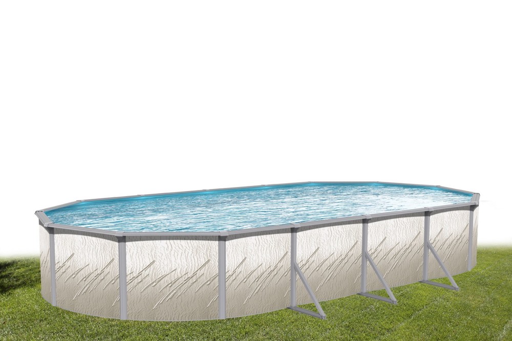 Wilbar Pretium Esprit 15ft x 30ft Oval  Above Ground Pool Liner Ladder  & Filter