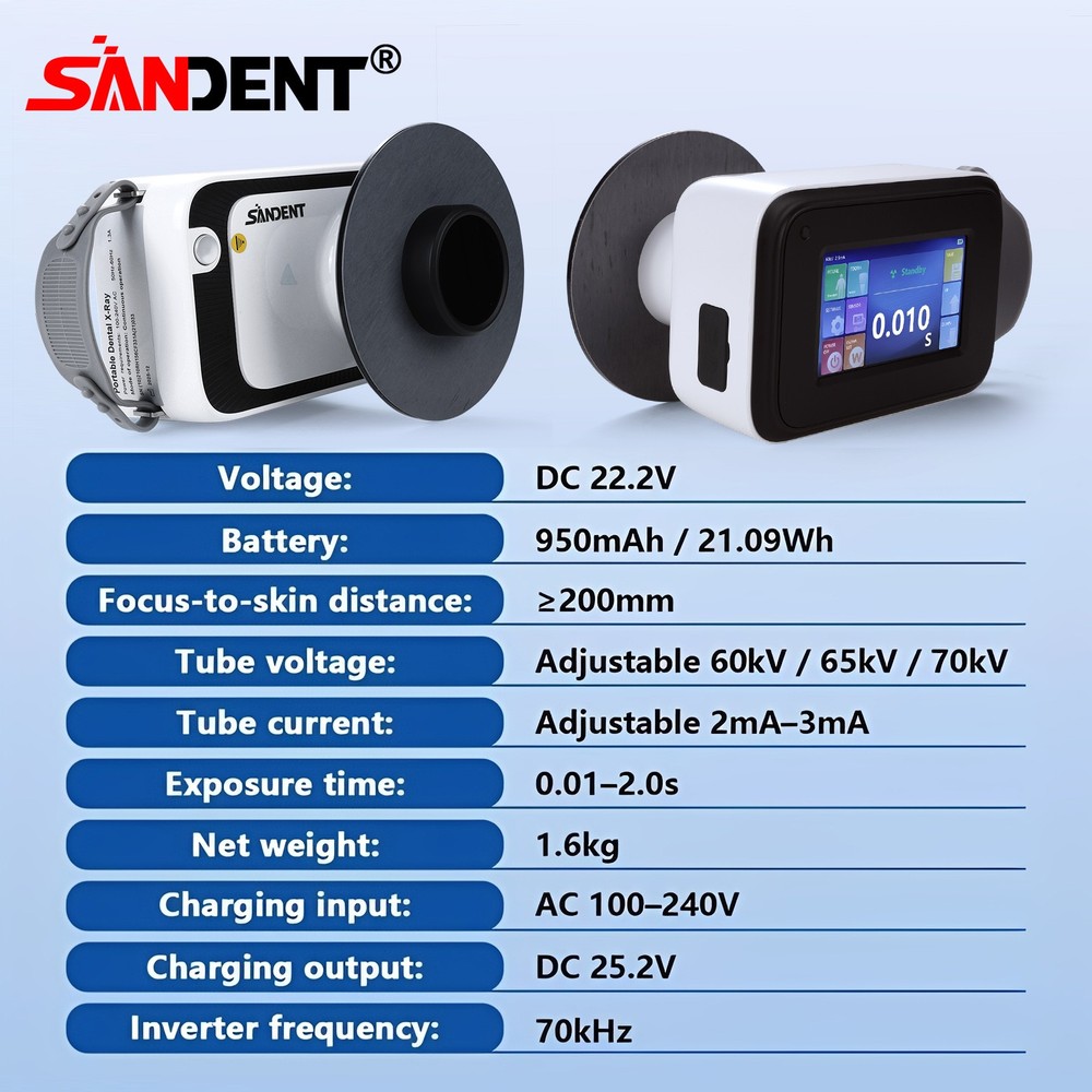 Portable SANDENT X Mobile Ray Unit Digital Machine High Frequency Shield DT