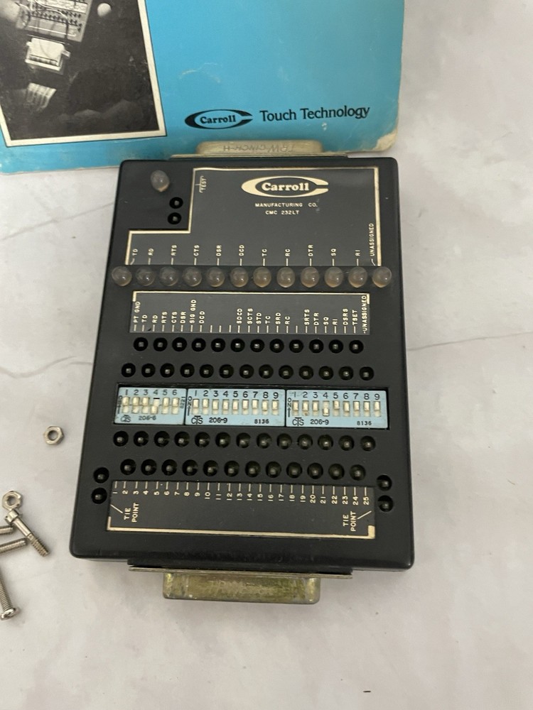 Carroll Touch Technology Multi-Link Adapter RS-232 Breakout Box Tester w/ Case