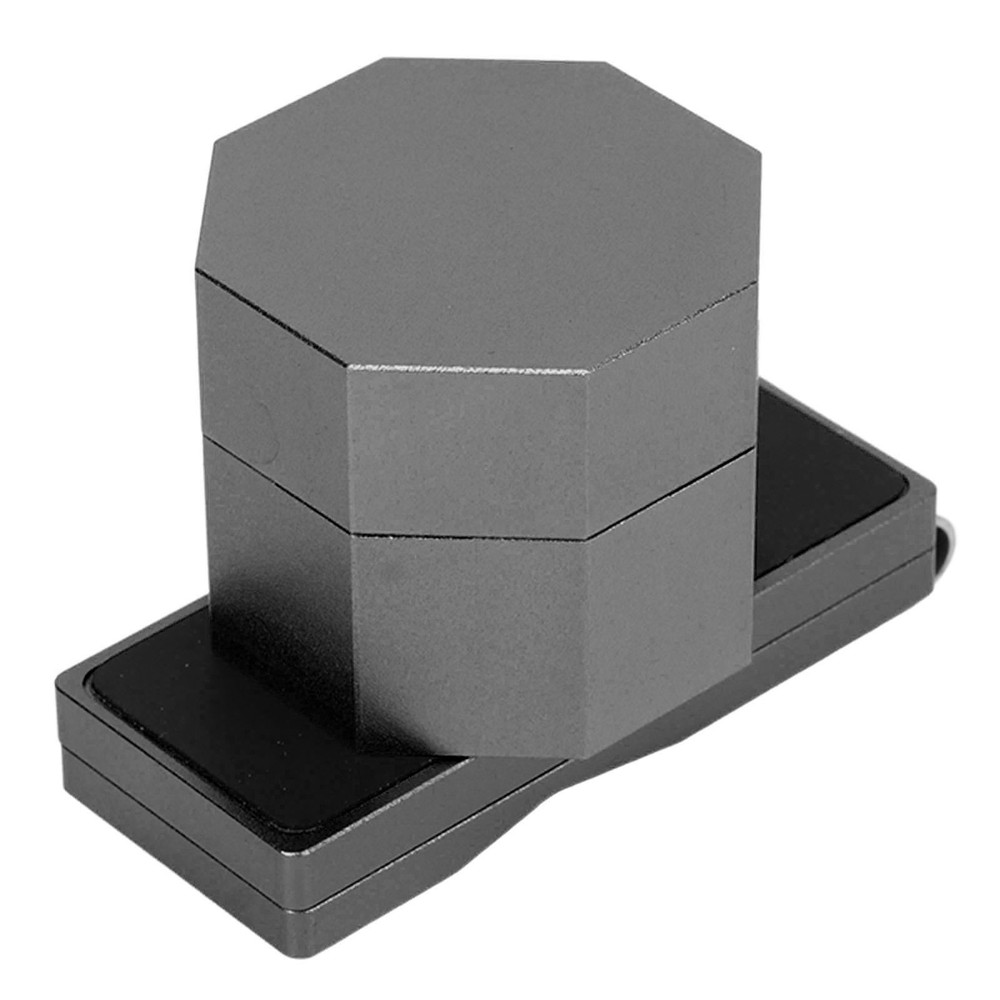 (Black)Billiards Octagonal Chalk Case Set Magnetic Billiard Chalk Box CH