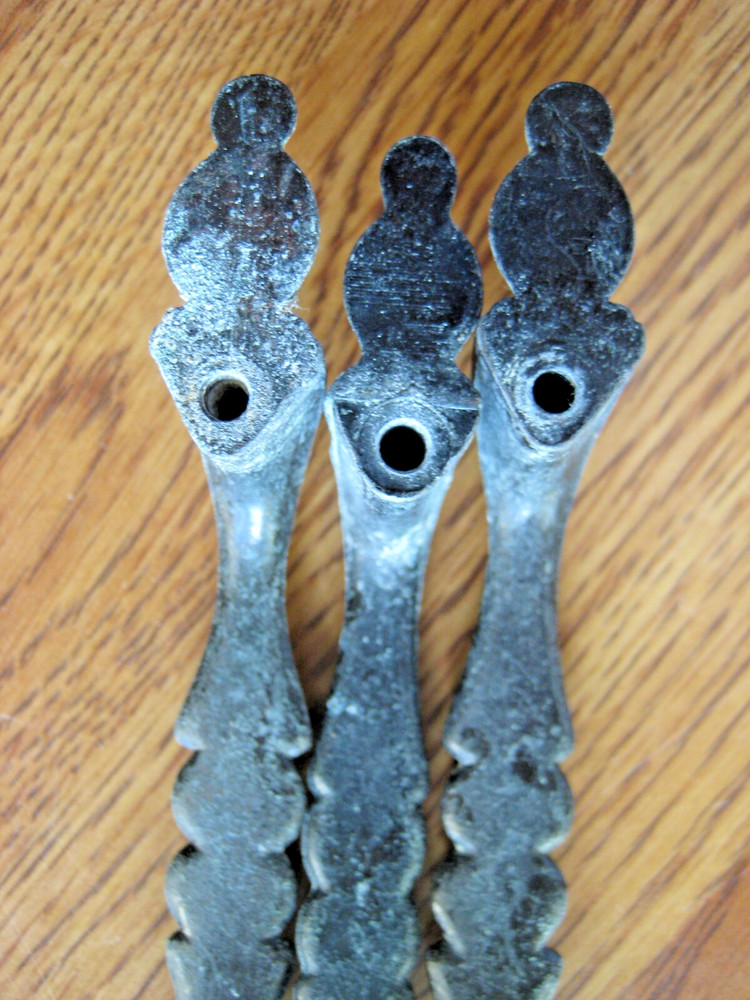 3 Vintage Ornate Dresser Pulls